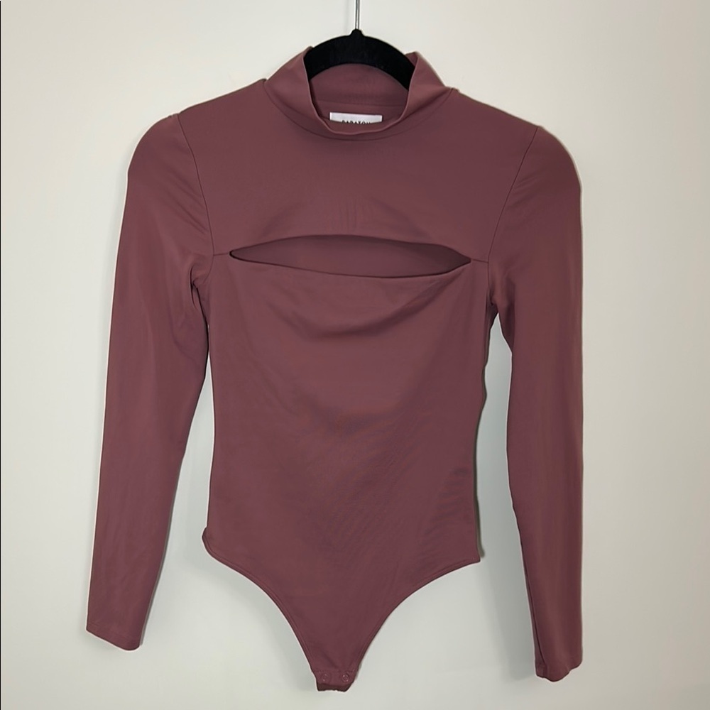 Babaton Mauve Long Sleeve Bodysuit